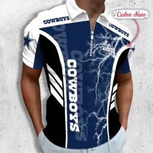 Limited Edition – Customized NFL Dallas Cowboys Zip Polo Shirt