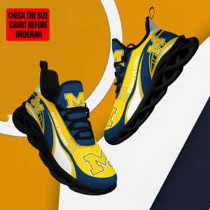 Limited Edition – New Customized NCAA Michigan Wolverines Max Soul Sneakers