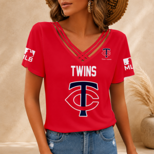 Limited Edition – Customized MLB Minnesota Twins V-Neck Shirt