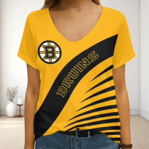 Limited Edition – Customized NHL Boston Bruins V-Neck Female Shirt