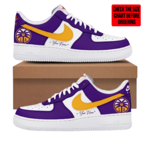 Limited Edition – Customized WNBA Los Angeles Sparks Af1 Sneakers