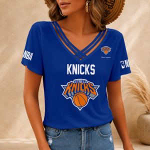 Limited Edition – Customized NBA New York Knicks V-Neck Shirt