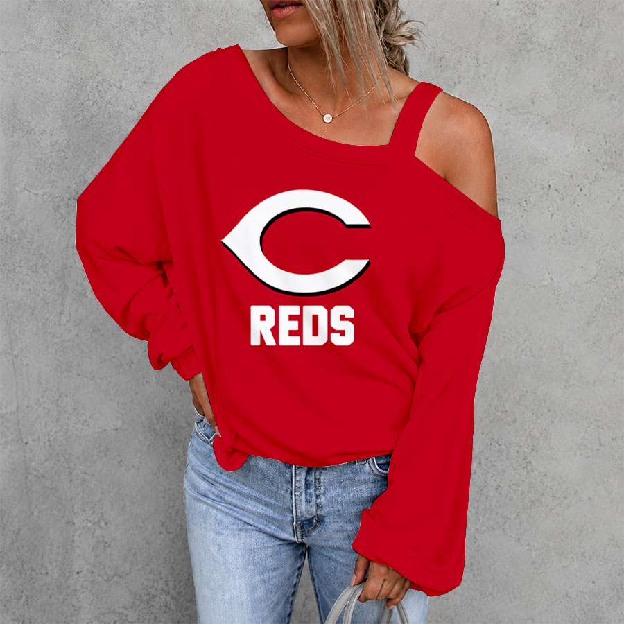 Limited Edition – Customized MLB Cincinnati Reds Drop Shoulder Sweatshirt