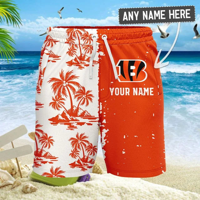 Limited Edition – Customized NFL Cincinnati Bengals Unisex Hawaiian Shirt & Shorts Set - Image 2