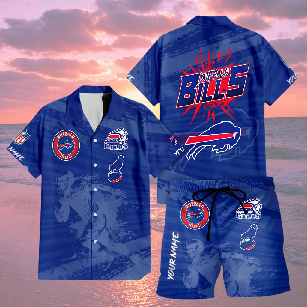Limited Edition – Customized NFL Buffalo Bills Unisex Hawaiian Shirt & Shorts Set