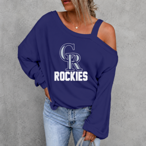 Limited Edition – Customized MLB Colorado Rockies Drop Shoulder Sweatshirt