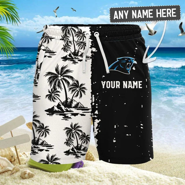 Limited Edition – Customized NFL Carolina Panthers Unisex Hawaiian Shirt & Shorts Set - Image 2