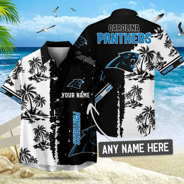 Limited Edition – Customized NFL Carolina Panthers Unisex Hawaiian Shirt & Shorts Set