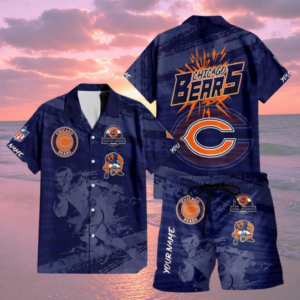 Limited Edition – Customized NFL Chicago Bears Unisex Hawaiian Shirt & Shorts Set