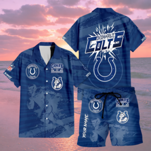 Limited Edition – Customized NFL Indianapolis Colts Unisex Hawaiian Shirt & Shorts Set