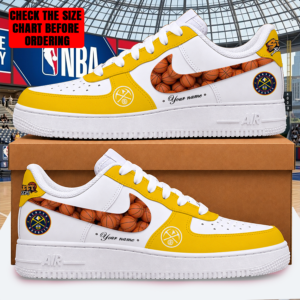 Limited Edition – Customized NBA Denver Nuggets Af1 Shoes