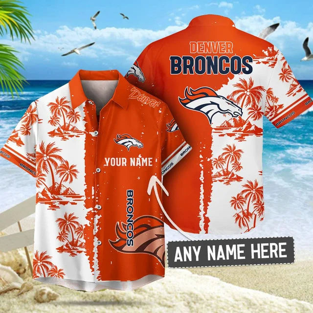 Limited Edition – Customized NFL Denver Broncos Unisex Hawaiian Shirt & Shorts Set