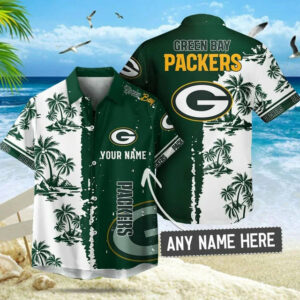 Limited Edition – Customized NFL Green Bay Packers Unisex Hawaiian Shirt & Shorts Set