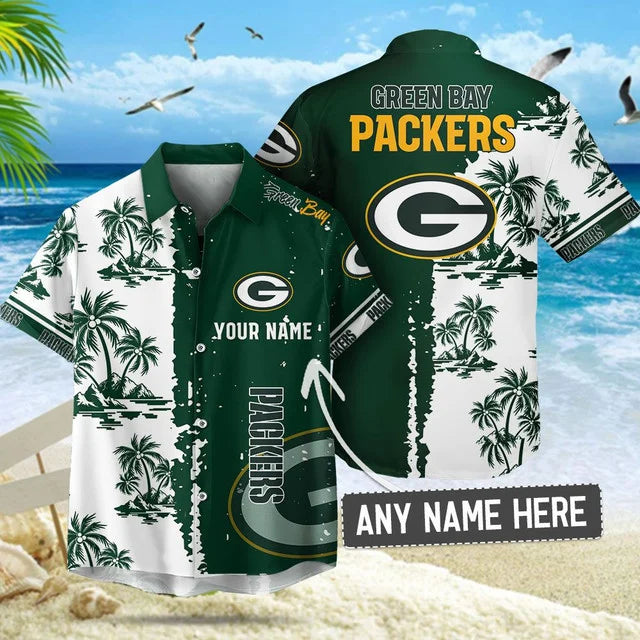 Limited Edition – Customized NFL Green Bay Packers Unisex Hawaiian Shirt & Shorts Set