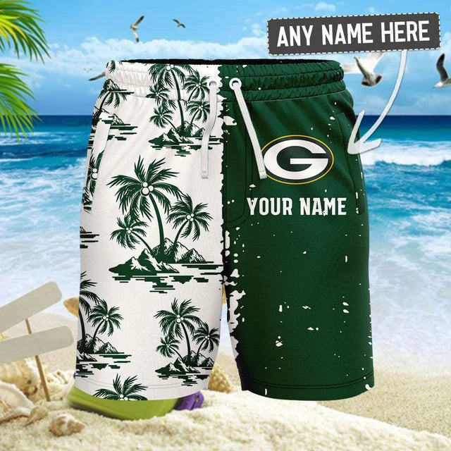 Limited Edition – Customized NFL Green Bay Packers Unisex Hawaiian Shirt & Shorts Set - Image 2