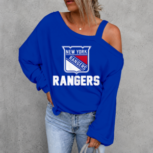 Limited Edition – Customized NHL New York Rangers Drop Shoulder Sweatshirt