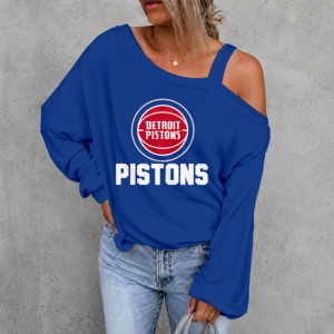 Limited Edition – Customized NBA Detroit Pistons Drop Shoulder Sweatshirt