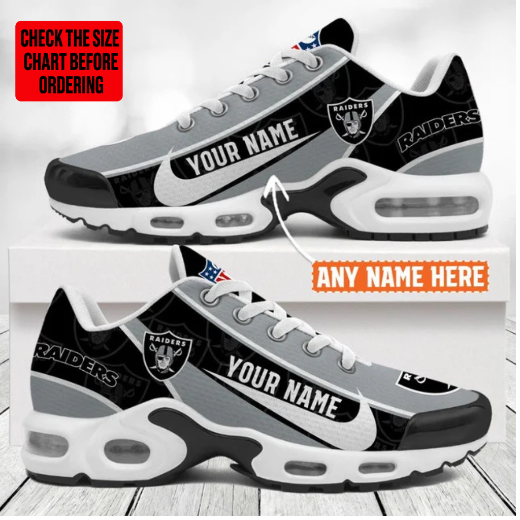 Limited Edition – Customized NFL Las Vegas Raiders Air Max Plus Sneakers