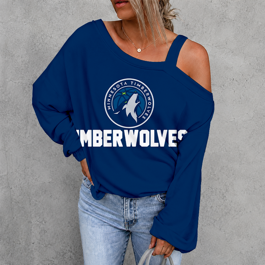 Limited Edition – Customized NBA Minnesota Timberwolves Drop Shoulder Sweatshirt