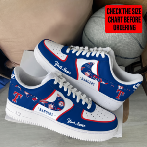 Limited Edition – Customized MLB Texas Rangers Af1 Shoes