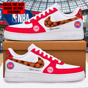 Limited Edition – Customized NBA Detroit Pistons Af1 Shoes