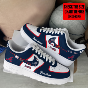 Limited Edition – Customized MLB Atlanta Braves Af1 Shoes