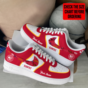Limited Edition – Customized NBA Atlanta Hawks Af1 Shoes