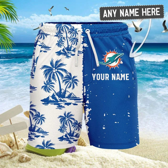 Limited Edition – Customized NFL Miami Dolphins Unisex Hawaiian Shirt & Shorts Set - Image 2