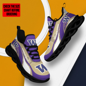 Limited Edition – New Customized NCAA Washington Huskies Max Soul Sneakers