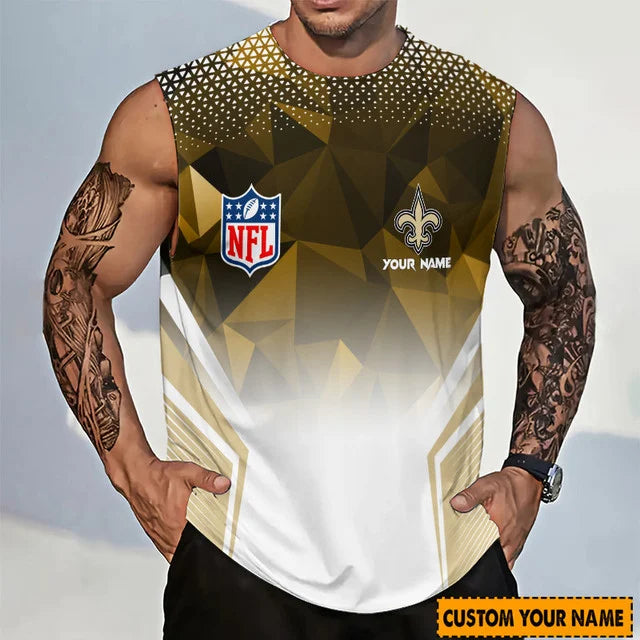 Limited Edition – Customized NFL New Orleans Saints Men’s Gym Shirt