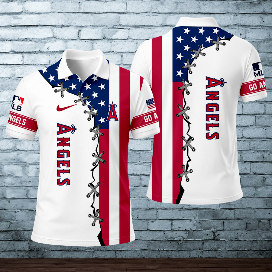 Limited Edition – Customized MLB Los Angeles Angels Polo Shirt