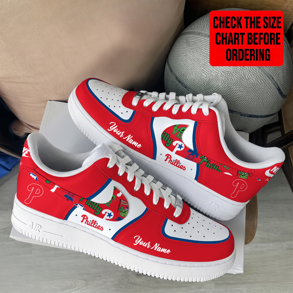 Limited Edition – Customized MLB Philadelphia Phillies Af1 Shoes