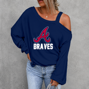 Limited Edition – Customized MLB Atlanta Braves Drop Shoulder Sweatshirt