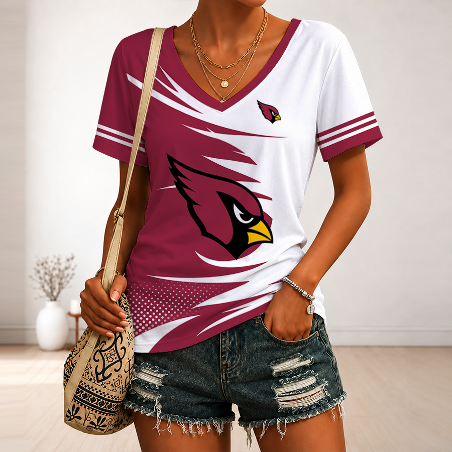 Limited Edition – Customized NFL Arizona Cardinals V-Neck Female Shirt