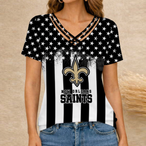 Limited Edition – Customized NFL New Orleans Saints V-Neck Shirt
