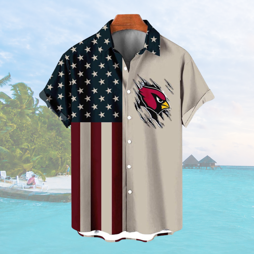 Limited Edition – Customized NFL Arizona Cardinals Patriotic 250 Usa Hawaiian Shirt