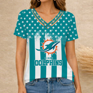 Limited Edition – Customized NFL Miami Dolphins V-Neck Shirt