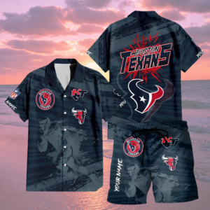 Limited Edition – Customized NFL Houston Texans Unisex Hawaiian Shirt & Shorts Set