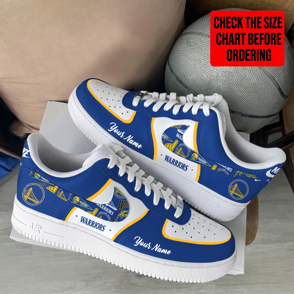 Limited Edition – Customized NBA Golden State Warriors Af1 Shoes