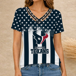 Limited Edition – Customized NFL Houston Texans V-Neck Shirt