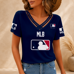 Limited Edition – Customized MLB Major League Baseball V-Neck Shirt