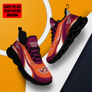 Limited Edition – New Customized NCAA Virginia Tech Hokies Max Soul Sneakers