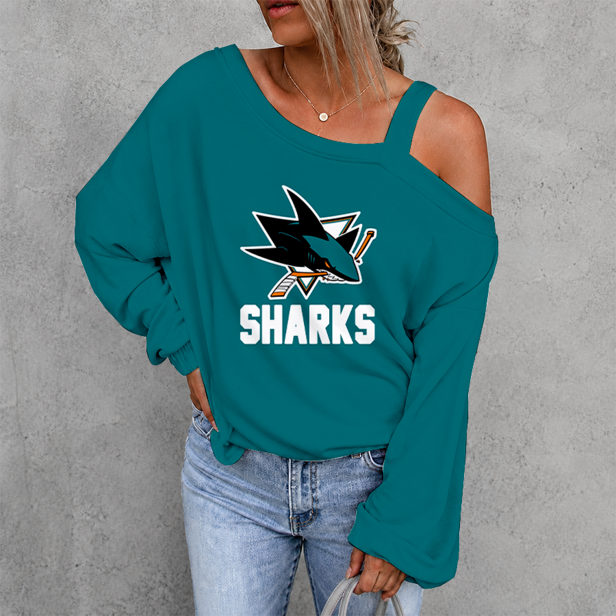 Limited Edition – Customized NHL San Jose Sharks Drop Shoulder Sweatshirt