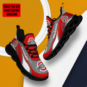 Limited Edition – New Customized NCAA Ohio State Buckeyes Max Soul Sneakers