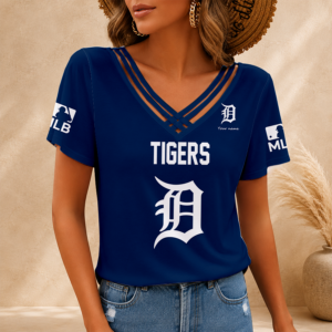 Limited Edition – Customized MLB Detroit Tigers V-Neck Shirt