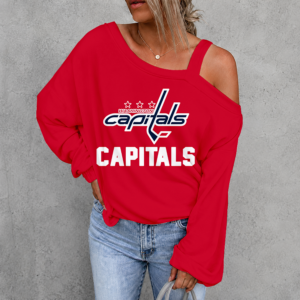 Limited Edition – Customized NHL Washington Capitals Drop Shoulder Sweatshirt