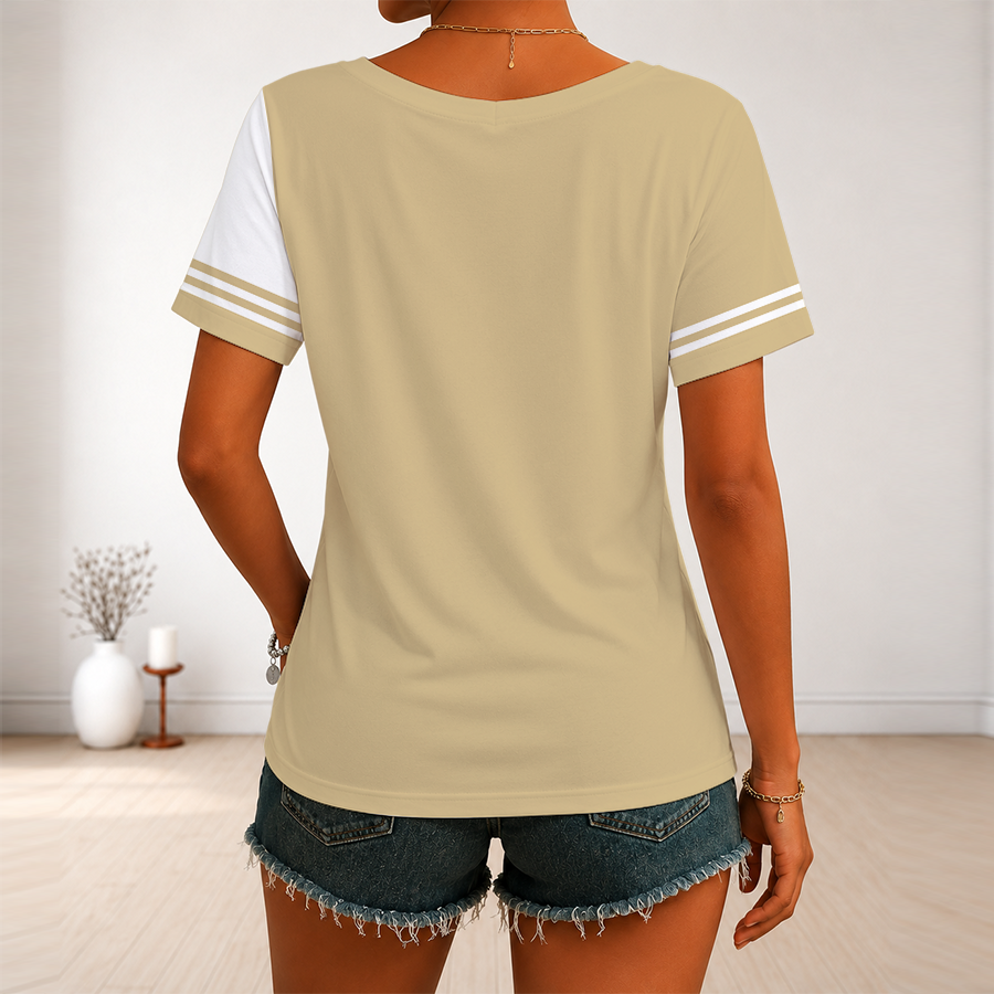 Limited Edition – Customized NFL New Orleans Saints V-Neck Female Shirt - Image 2