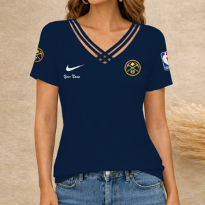 Limited Edition – Customized NBA Denver Nuggets V-Neck Shirt