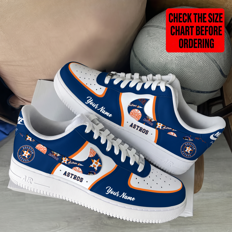 Limited Edition – Customized MLB Houston Astros Af1 Shoes