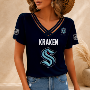 Limited Edition – Customized NHL Seattle Kraken V-Neck Shirt